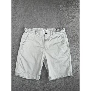Free Planet Shorts Men 32 Flat Front Solid Preppy‎ Coastal Work